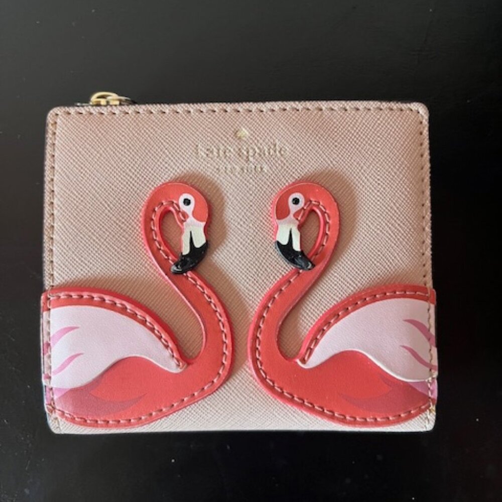 KATE SPADE PINK FLAMINGO WALLET